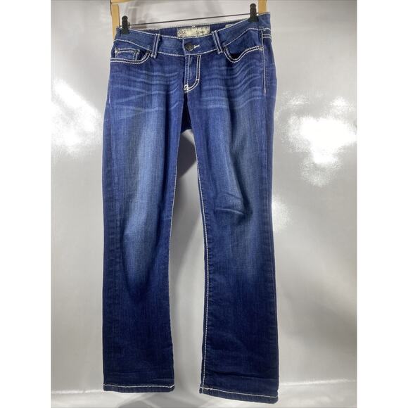 Buckle BKE Stella Slim Fit Skinny Blue Distressed Jeans Women's Size 27 X 26 - Picture 1 of 10